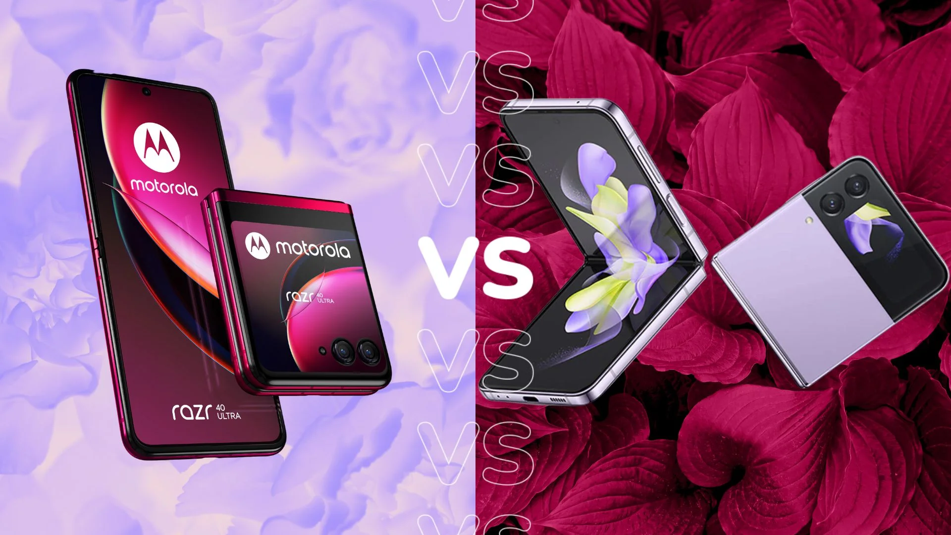 Motorolas Razr 40/ 40 ultra e Galaxy z flip 4 : comparativo